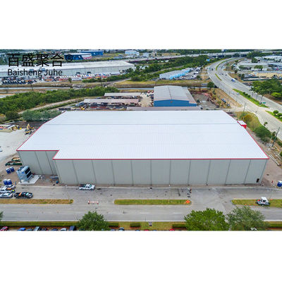 Staalconstructie Huis magazijn Metalen constructies Gebouwen met aluminiumloogvenster