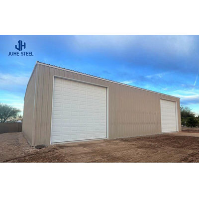 Q235B/Q345B laagkoolstofstaal 100*100*9m Prefab staal magazijn voor hangar werkplaats