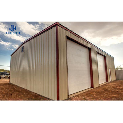Q235B/Q345B laagkoolstofstaal 100*100*9m Prefab staal magazijn voor hangar werkplaats