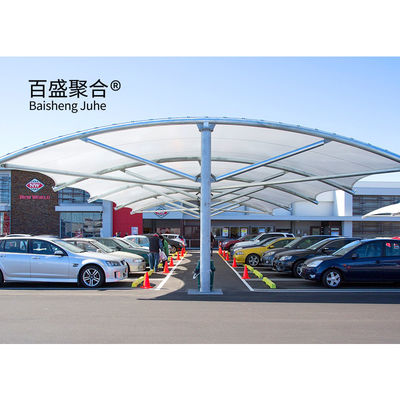 Stalen raam Parkeer tent Auto schuur dakbedekking Design Membraan structuur Architectuur Carport