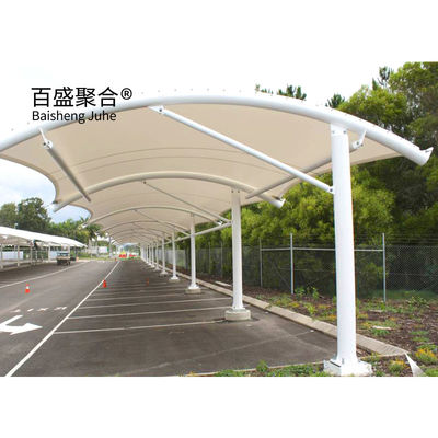 Stalen raam Parkeer tent Auto schuur dakbedekking Design Membraan structuur Architectuur Carport