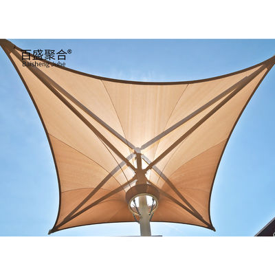 Stof 11150g Strekkingsmembraan schaduw structuren met koolstof structuur staal frame