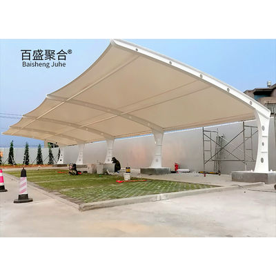 Buitengewone regenbedekking Carport Membraanstructuur Aluminium Parkeerplaats Parkeerplaats Tent voor feest