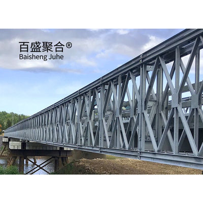 Metalen voetgangersbrug staal wandelbrug voor één rijstrook 4,2 m breedte
