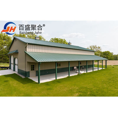 Customized Style Steel Structure Garage met raam geschilderd standaard ASTM