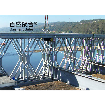 Staal truss frame brug modulair prefab draagbaar HD200 met een totale lengte van 15m-60m