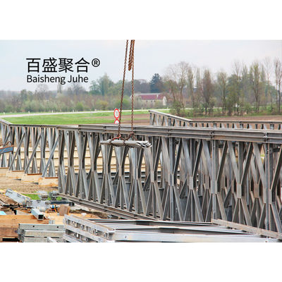 Staal truss frame brug modulair prefab draagbaar HD200 met een totale lengte van 15m-60m