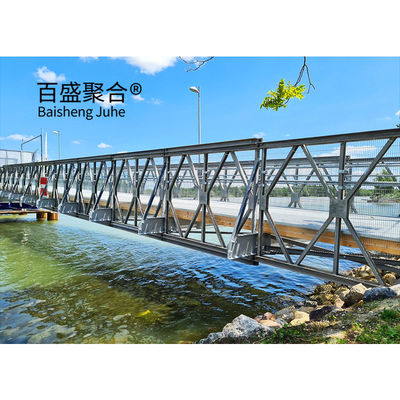 Staal truss frame brug modulair prefab draagbaar HD200 met een totale lengte van 15m-60m