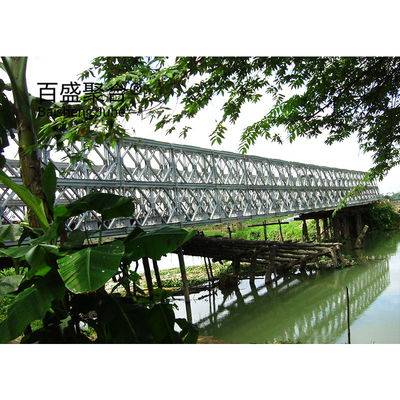 Staal truss frame brug modulair prefab draagbaar HD200 met een totale lengte van 15m-60m
