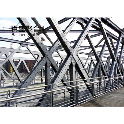 Staal truss frame brug modulair prefab draagbaar HD200 met een totale lengte van 15m-60m