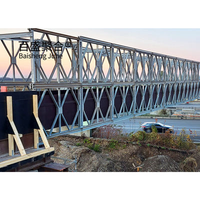 Fast Construction Truss Bailey Bridge met tolerantie ± 1% en Q355/Grade 350/ASTM A992
