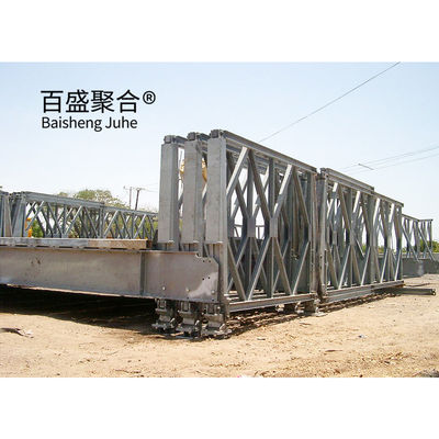 Laad HS15-HS25 Staal truss frame brug Modulaire prefab draagbare ZB200 staal structuur brug