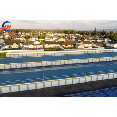 Sliding Door Galvanized Modern Prefab Hall Design Versterkte staalstructuur Gebouw