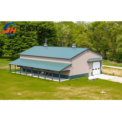 Light Steel Structure Frame Metal Garage met C.Z Shape Purlin en makkelijke installatie