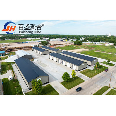 ASTM Standard Customized Small Space Frame Prefab Lichtgewicht Staalstructuur Garage