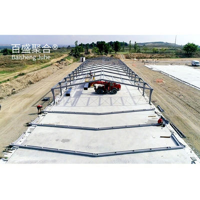 Afdeling Coulmn Hoofdconstructie Staalconstructie Autogarage voor de bouw