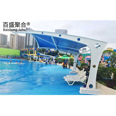 PVDF/PTFE zeil afwerking Stalen structuur 10x20 Metalen Garage Canopy