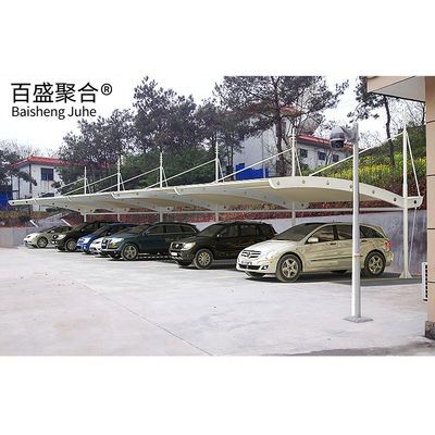 PVDF/PTFE zeil afwerking Stalen structuur 10x20 Metalen Garage Canopy