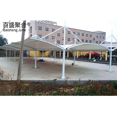 PVDF/PTFE zeil afwerking Stalen structuur 10x20 Metalen Garage Canopy
