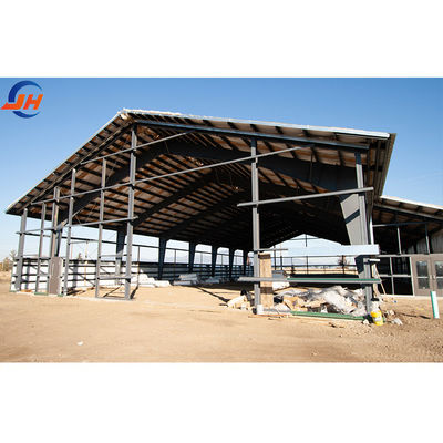 Metalen voorgefabriceerde opslagruimte Gebouw Constructie Staalconstructie met schuifdeur