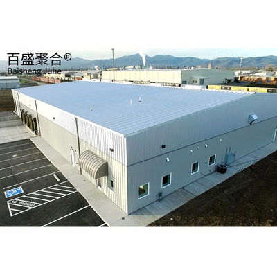 Zware opslagruimte staalconstructie geprefabriceerd metalen gebouw met gegalvaniseerd frame