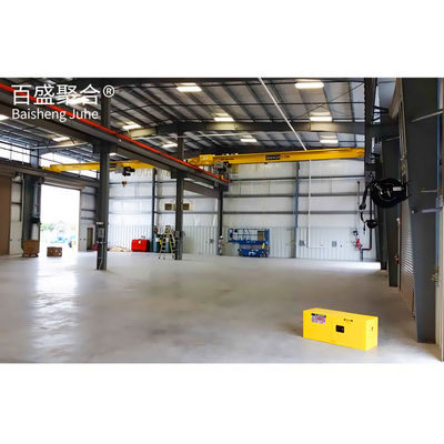 Modulaire prefab metalen winkelgebouwen van koolstofarme staal Q235 Q345